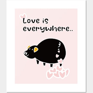 Love is everywhere Posters and Art